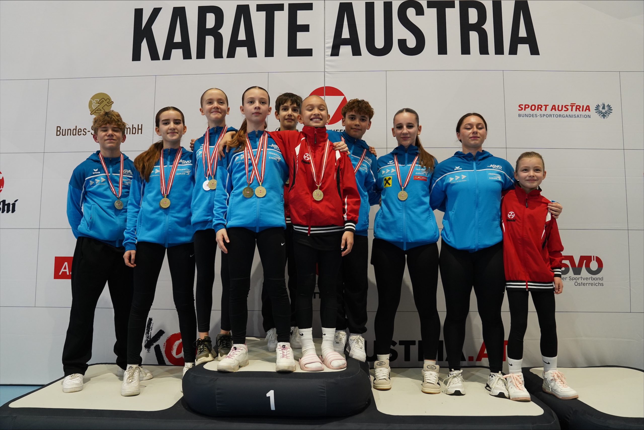 5 Mal Gold, 3 Mal Silber und 4 Mal Bronze bei den österreichischen Nachwuchsmeisterschaften